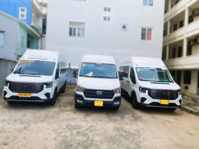 Thuê xe 16 chỗ Huyndai hay Ford Transit mới để đi Đà Lạt