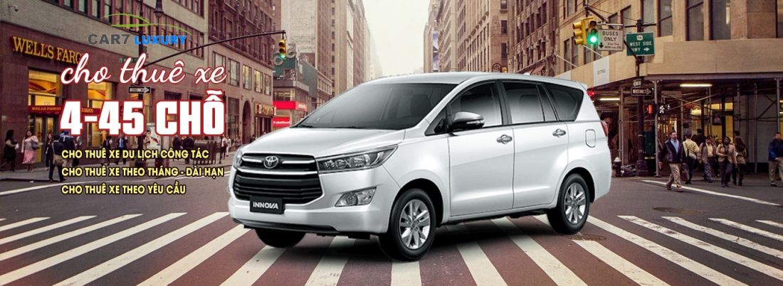 Thuê xe 7 chỗ đi Long Xuyên, xe đời mới, giá tốt